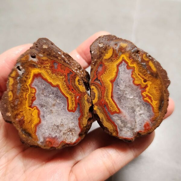 20260711_203054 Zhanguo Red Agate Pair Stone (unpolished) ZR061