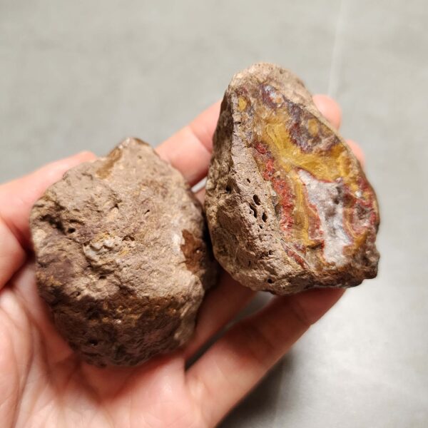 20260711_203148 Zhanguo Red Agate Pair Stone (unpolished) ZR061