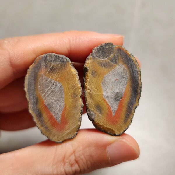 Zhanguo Red Agate Pair Stone (unpolished) ZR062