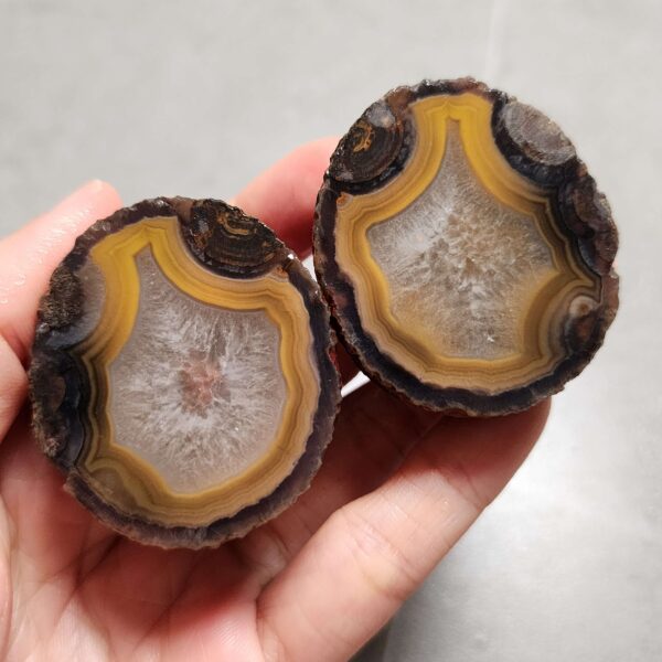 Zhanguo Red Agate Pair Stone (unpolished) ZR064
