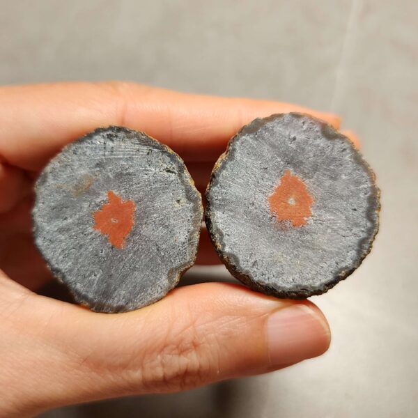 Zhanguo Red Agate Pair Stone (unpolished) ZR066