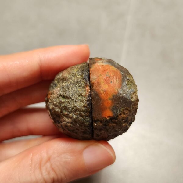 Zhanguo Red Agate Pair Stone (unpolished) ZR066