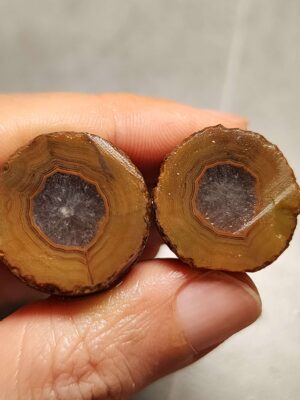 Zhanguo Red Agate Pair Stone (unpolished) ZR069