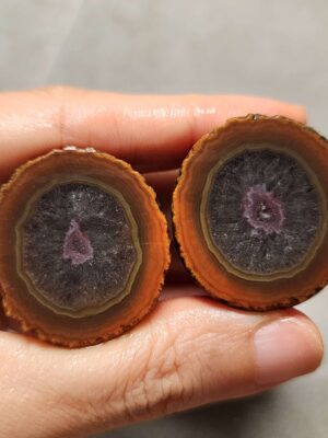 20260725_164852 Zhanguo Red Agate Pair Stone (unpolished) ZR075