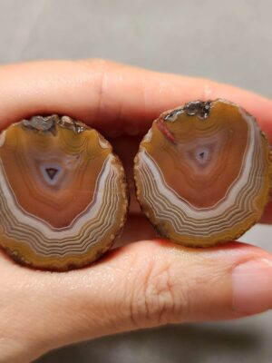 20260726_153433 Zhanguo Red Agate Pair Stone (unpolished) ZR080
