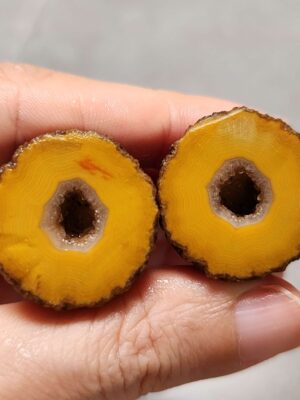 20260726_153801 Zhanguo Red Agate Pair Stone (unpolished) ZR081
