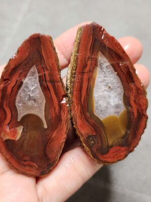 20260726_155320 Zhanguo Red Agate Pair Stone (unpolished) ZR085