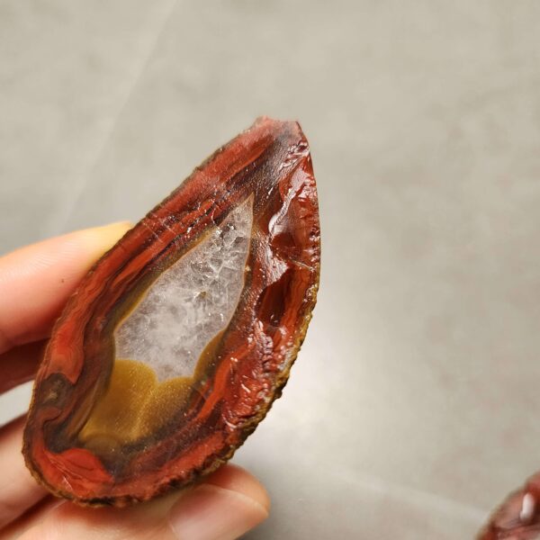20260726_155509 Zhanguo Red Agate Pair Stone (unpolished) ZR085