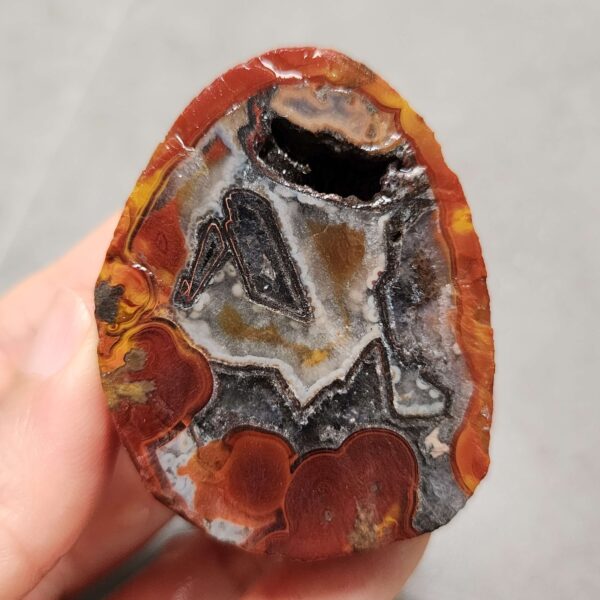 Zhanguo Red Agate Pair Stone (unpolished) ZR086