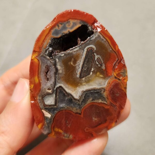 Zhanguo Red Agate Pair Stone (unpolished) ZR086