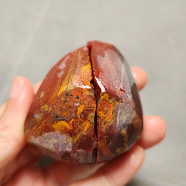 Zhanguo Red Agate Pair Stone (unpolished) ZR086