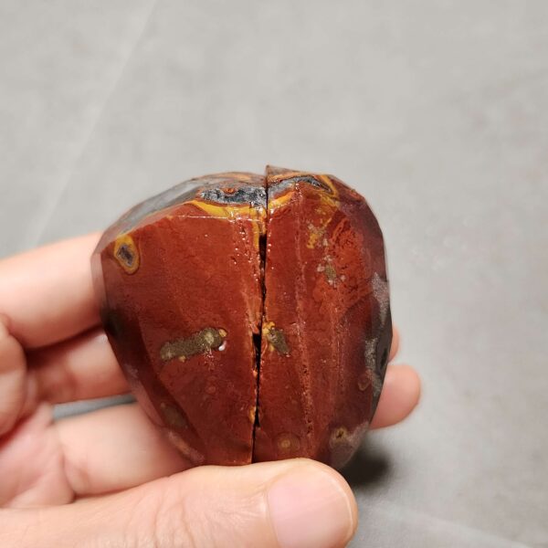 Zhanguo Red Agate Pair Stone (unpolished) ZR086